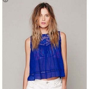 Free people crochet fly away tank